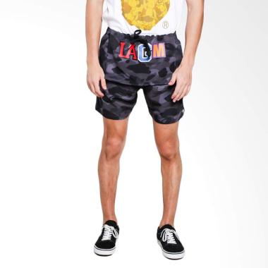 A Bathing Ape Stampd Pants Celana Pendek Pria - Black