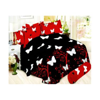 Bonita Butterfly Set Sprei - Hitam