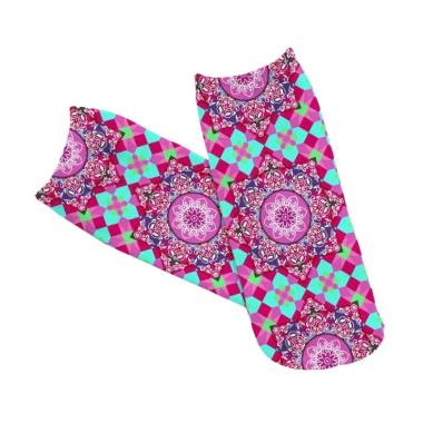 Toko Alat Fitnes Mandala Yoga Sock Kaos Kaki - Pink