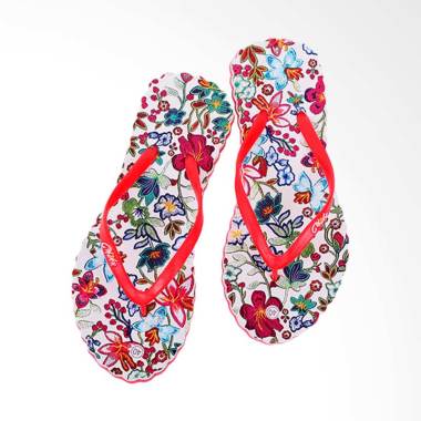 Chika Sandal Batik Sandal Wanita - Merah
