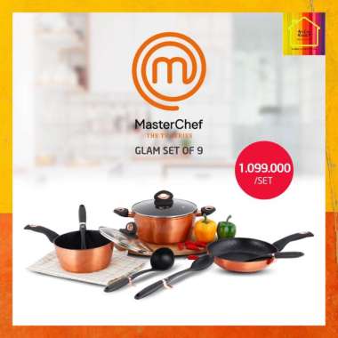 MASTER CHEF Panci Glam Set 9 Pcs Cookware Alat Masak