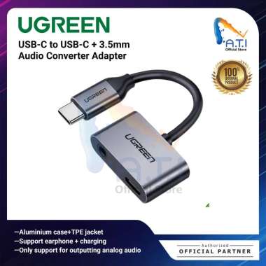 UGREEN USB-C to USB-C + 3.5mm Audio Converter Adapter - 50596