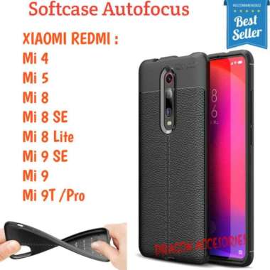 Autofocus Mi 4 5 8SE 8 Lite 9 9SE 9T Pro Xiaomi Softcase Silikon Case Kulit Shockproof Casing Mi 8SE