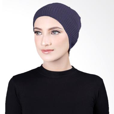 Cantik Kerudung Misha Cape Inner Rajut - Blue Grey No.17