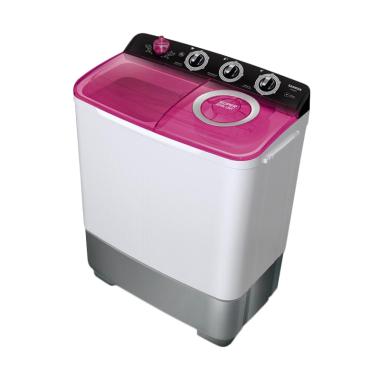 Sanken TW-883EPK Mesin Cuci Twin Tub [7 kg] Pink