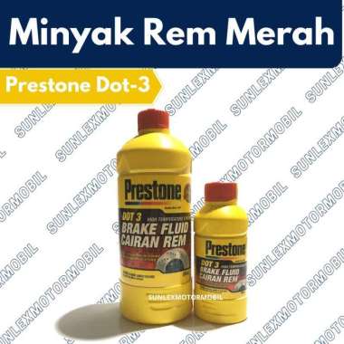 Prestone 1L Minyak Rem Cairan Rem Prestone Dot 3 Merah Brake Fluid