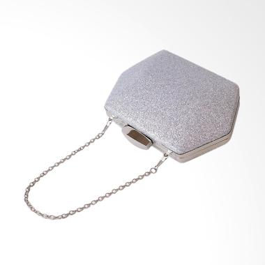 Red Wine IB0729 Clutches - Silver