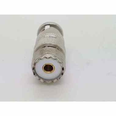 CONNECTOR BNC HT, BNC-Male to PL-Female TAIWAN / konektor silver