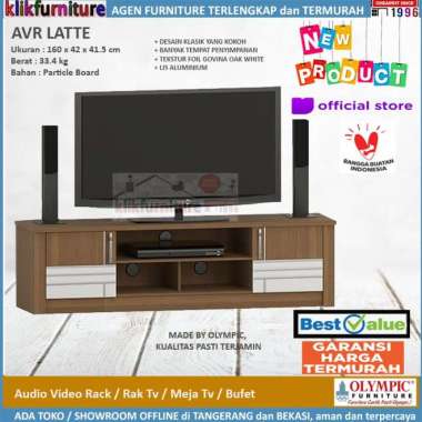 Olympic AVR LATTE Rak Tv / Meja Tv / Bufet Tv Minimalis