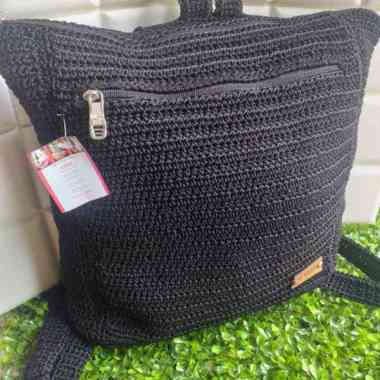 TAS RAJUT RANSEL PREMIUM Hitam