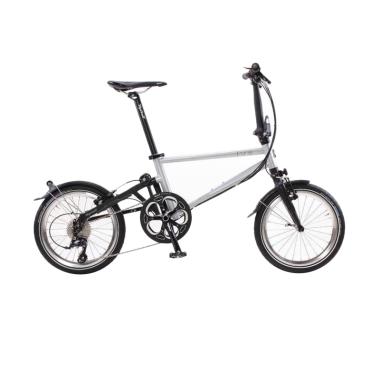 TYRELL IVE Folding Bike Sepeda Lipat - Silver Metallic Matte Black