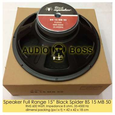 Speaker Full Range 15" 15 inch Black Spider BS 15 MB 50 - BS-15-MB-50 Multicolor