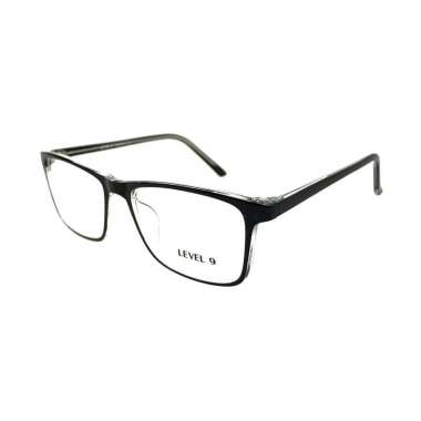 LEVEL 9 - 9116 PAKET LENGKAP Kacamata Unisex Frame+Lensa Minus Black