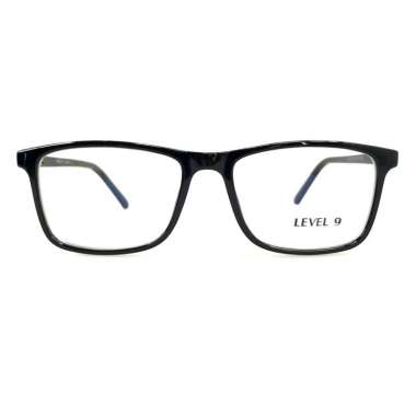 LEVEL 9 - 9116 PAKET LENGKAP Kacamata Unisex Frame+Lensa Minus Brown Clear