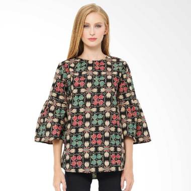 Anakara Bells Tunic Night Flowers Atasan Batik Wanita