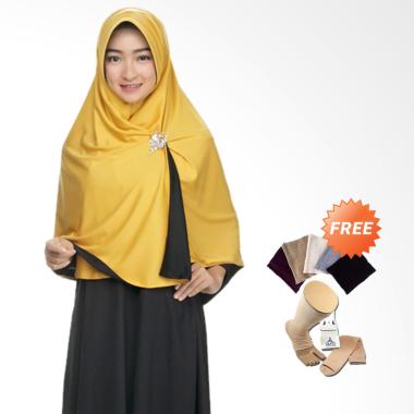 Zannah Hijab Syari Bolak Balik Jilb ... r rajut + Kaos Kaki Wudhu
