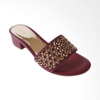 Red Wine RW109 Sandal Pesta Wanita - Maroon