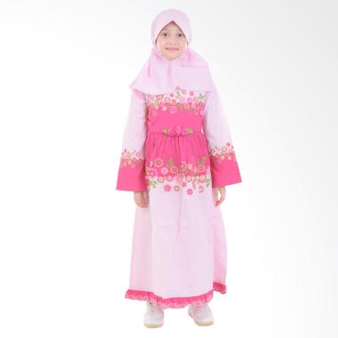 Jesca and Paul Ayesha 208 Gamis Baju Muslim Anak - Magenta