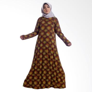 MIMUMOO Payung Gamis Kaftan Dress Muslimah Syar'i - Orange