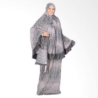 Boontie Arabela Shaqueena Motif Salur Mukena - Abu abu