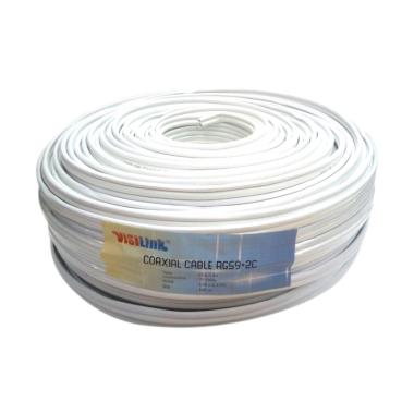 Visilink RG 59 Kabel Coaxial [100 m] White