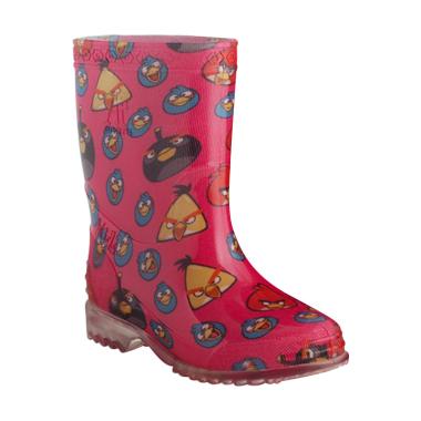 AP BOOTS Burung Angry Bird Sepatu Boots Anak Perempuan - Fuschia Pink