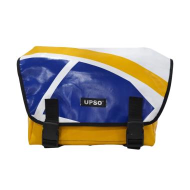 UPSO Brompton Ferrybridge Folder Bag Tas Sepeda - Blue/Yellow/White