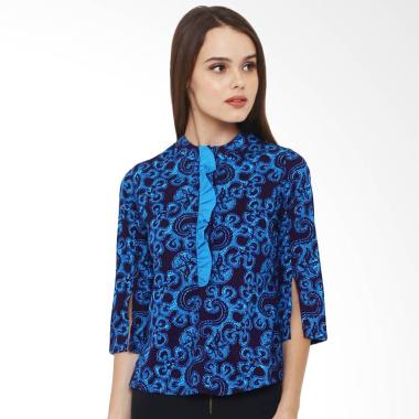 Asana Glie Batik Atasan Wanita - Blue