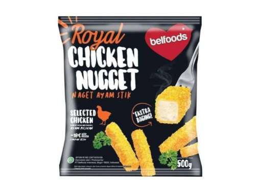Promo Harga Belfoods Royal Nugget Chicken Nugget Stick 500 gr - Blibli