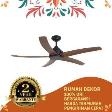 KIPAS ANGIN GANTUNG PLAFON MT EDMA 54IN CYCLONE, KIPAS GANTUNG PLAFON Dark Koa