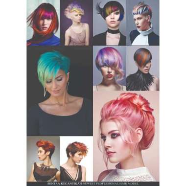 POSTER SALON MODEL BARU DEKORASI DINDING MODEL RAMBUT KECANTIKAN SALON 10 BESAR