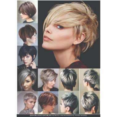 POSTER SALON MODEL BARU DEKORASI DINDING MODEL RAMBUT KECANTIKAN SALON 1 BESAR