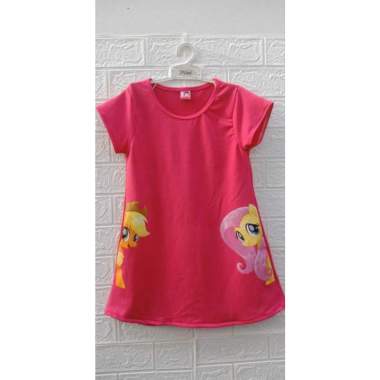 Two Mix Baju Rumah Anak Cewek / Daster Anak Perempuan usia 1-12 Tahun Bahan Kaos Katun 4151 2 Pony F