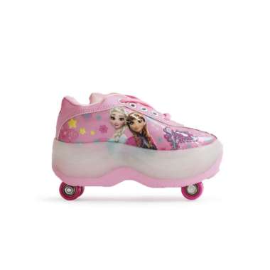 Sepatu Anak Sepatu Roda Anak Roda 4 Frozen Pink 34