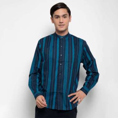 WILL-K LONDON Kemeja Koko Printing Lindenwood Blue XS