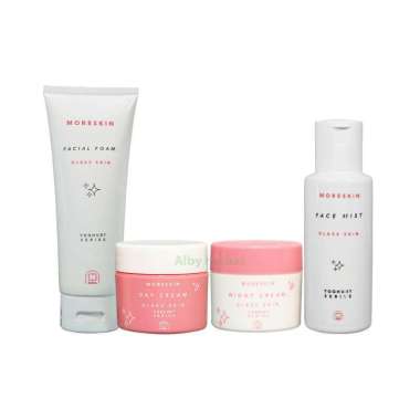 Moreskin Glass Skin Paket Nasa - pencerah wajah kusam - pencerah wajah untuk kulit berminyak - pence