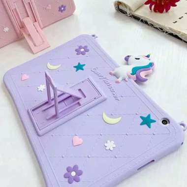 Casing Motif + Tali Samsung Tab A7 10.4 2020 Samsung Tab A7 10.4 2020 Ungu Unicorn