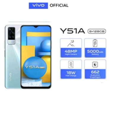 VIVO SMARTPHONE Y51A RAM 8/128GB - VIVO Y51A 8/128GB CRYTAL SYMPHONE