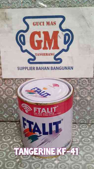 Cat Besi dan Kayu FTALIT 1kg Tangerine