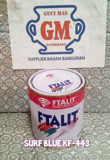 Cat Besi dan Kayu FTALIT 1kg Surf Blue
