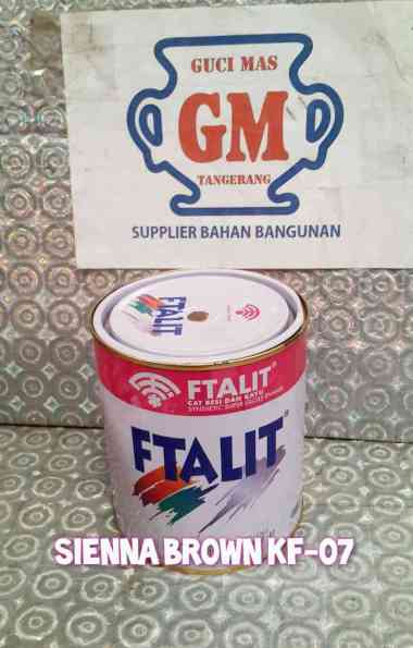Cat Besi dan Kayu FTALIT 1kg Sienna Brown