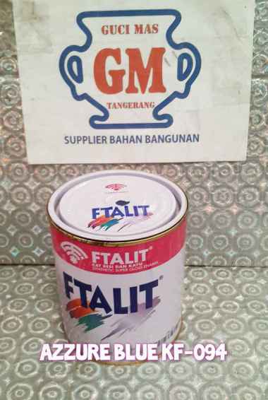 Cat Besi dan Kayu FTALIT 1kg Azure Blue