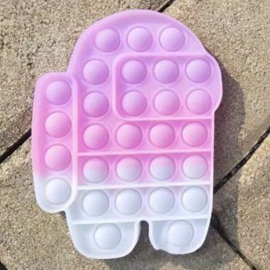 POP IT CHANGE COLOUR UV LIGHT PASTEL RAINBOW UNICORN - among us popit - Among Us