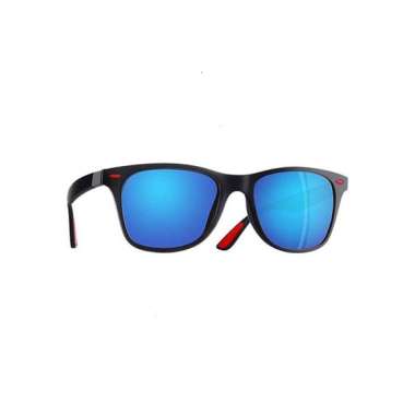 Hamlin Adkins Kacamata Pria Wayfarer Polarized Sunglasses Material Polarized Lens ORIGINAL - Biru Bl