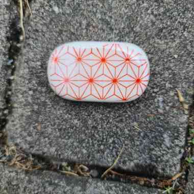 Triple W Chopstick Rest Ceramic Tempat Tatakan Sumpit Keramik Premium Star Orange
