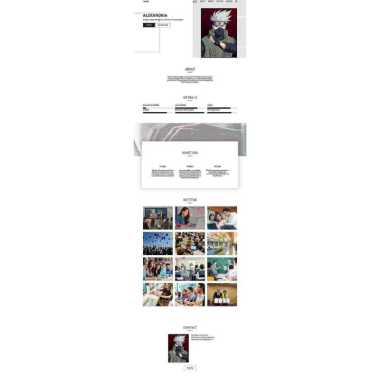 Website web profil biodata diri sendiri