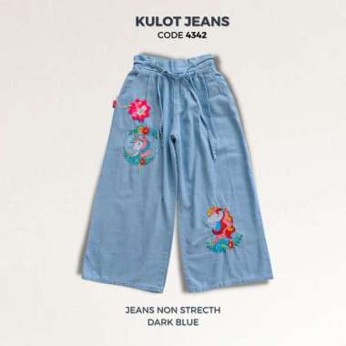 NomenaKids ~ 4342 CELANA ANAK PEREMPUAN/ CELANA JEANS ANAK CEWEK / CELANA KULOT ANAK/ KULOT PANTS/ C