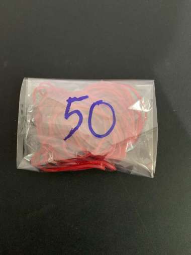 KARET GELANG KECIL merah isi 50