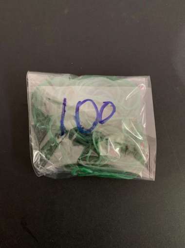 KARET GELANG KECIL hijau isi 100