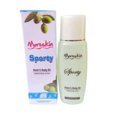 Moreskin Hand & Body Oil - Sporty - Pemutih Kulit Permanen BPOM - Pemutih Kulit Pria wanita - handbo